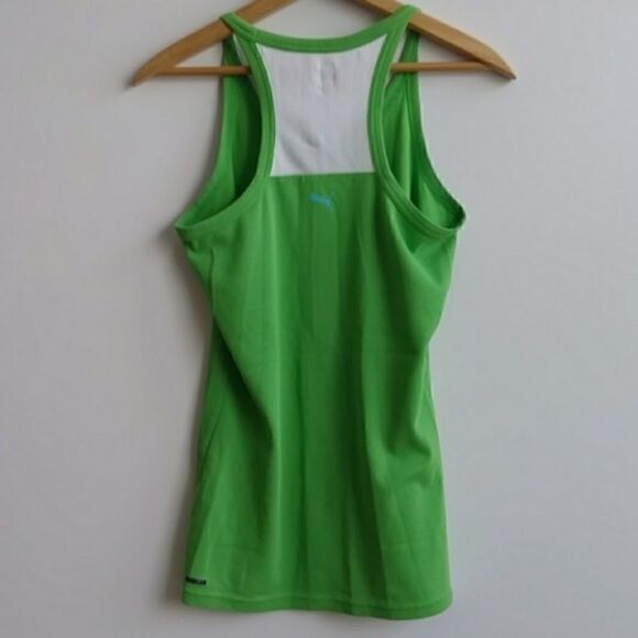 Puma Green White USPDRY Tank w/Striped Logo - M - Picture 8 of 8